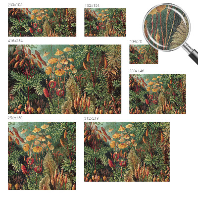 Peel and stick wall mural for kids' room with an exotic garden design
