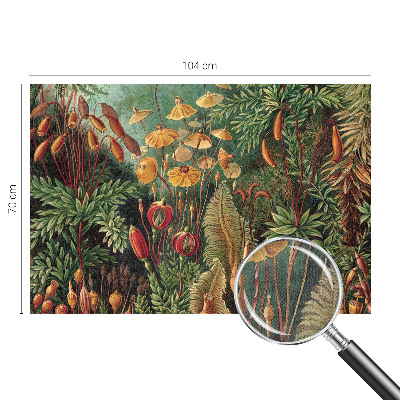 Peel and stick wall mural for kids' room with an exotic garden design