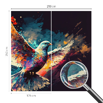 3D wall mural Colorful bird