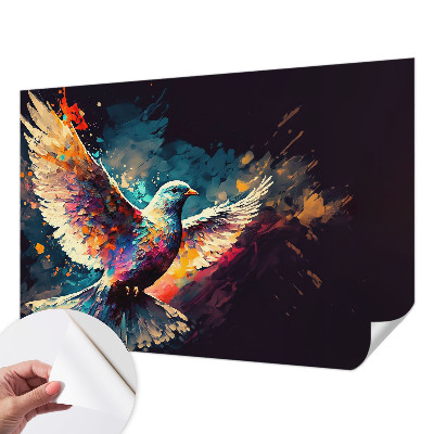 3D wall mural Colorful bird