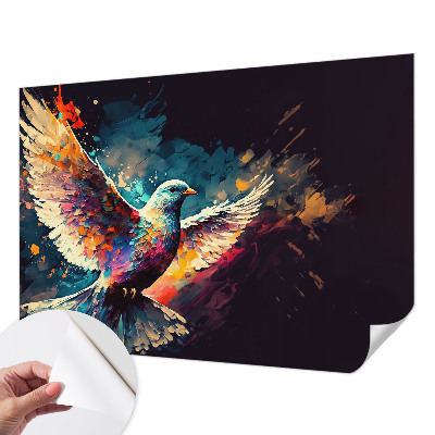 3D wall mural Colorful bird