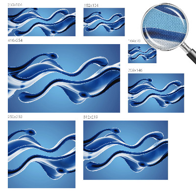 Nursery wall mural with an abstract lightness design