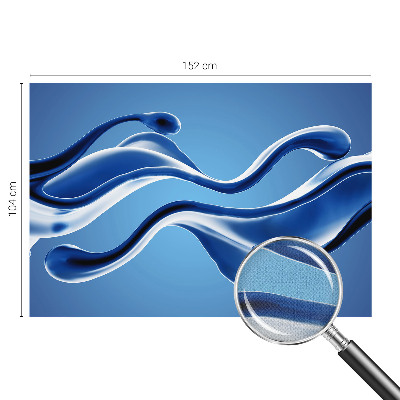 Nursery wall mural with an abstract lightness design