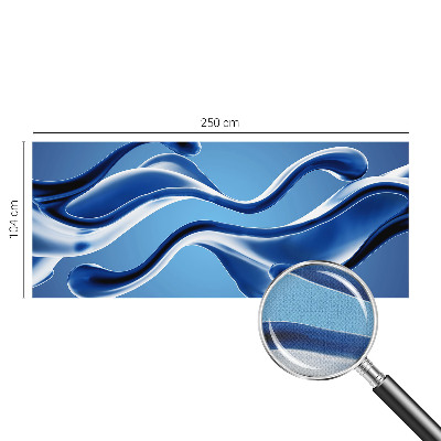 Nursery wall mural with an abstract lightness design