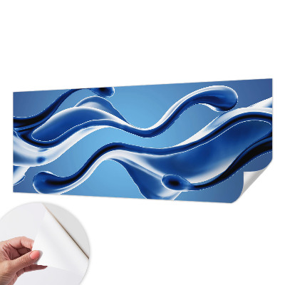 Nursery wall mural with an abstract lightness design