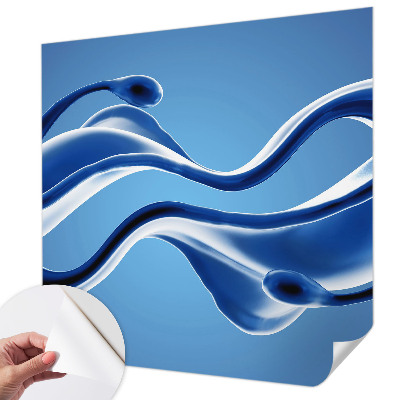 Nursery wall mural with an abstract lightness design
