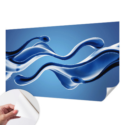 Nursery wall mural with an abstract lightness design