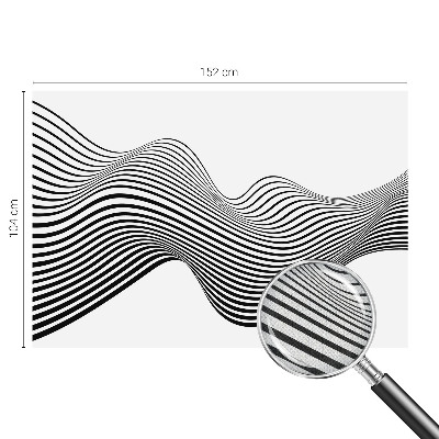 Removable wall mural wallpaper with a dynamic abstract design