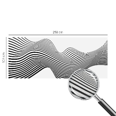 Removable wall mural wallpaper with a dynamic abstract design