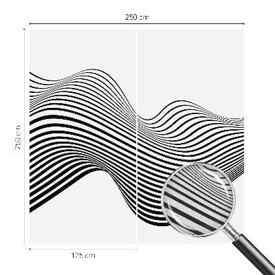 Removable wall mural wallpaper with a dynamic abstract design