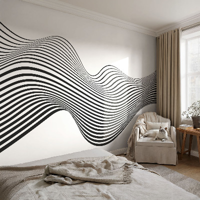 Removable wall mural wallpaper Dynamic abstraction