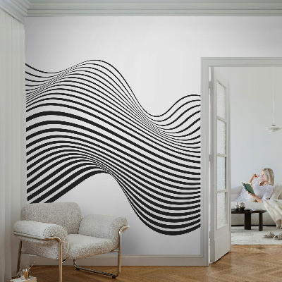 Removable wall mural wallpaper Dynamic abstraction