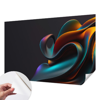 Baby room wall mural Colorful swirl