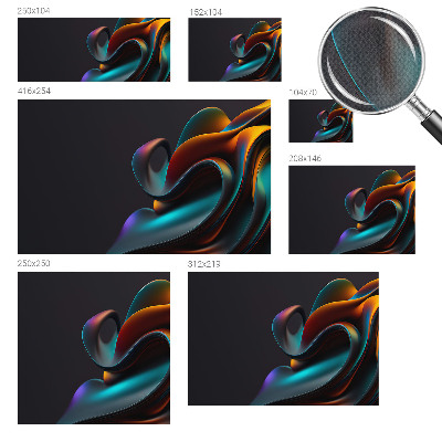 Baby room wall mural Colorful swirl