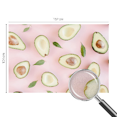 Peel and stick wall mural Avocado composition