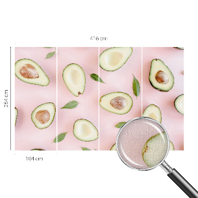 Peel and stick wall mural Avocado composition