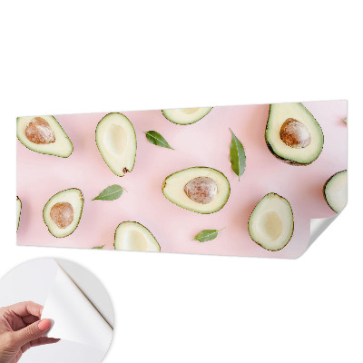 Peel and stick wall mural featuring an avocado composition