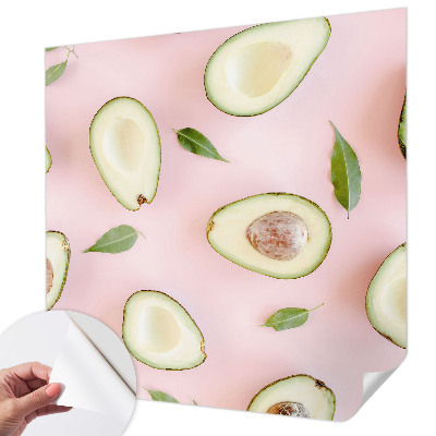 Peel and stick wall mural featuring an avocado composition