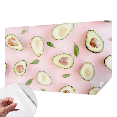 Peel and stick wall mural Avocado composition