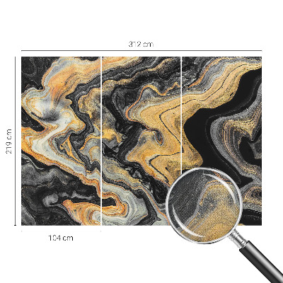 Peel and stick wallpaper mural Kaleidoscope of lines