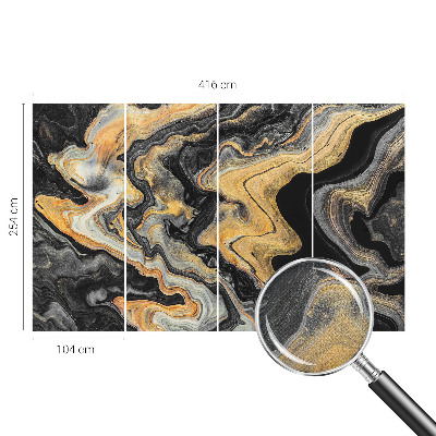 Peel and stick wallpaper mural Kaleidoscope of lines