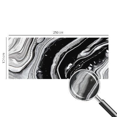 Stick-on wall mural Monochromatic waves