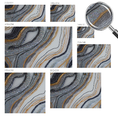 Self-adhesive photo wallpaper with a stone waves design