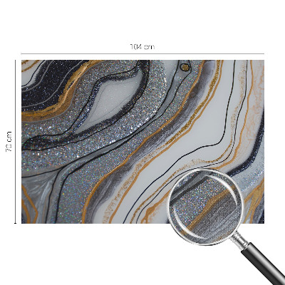 Self-adhesive photo wallpaper with a stone waves design