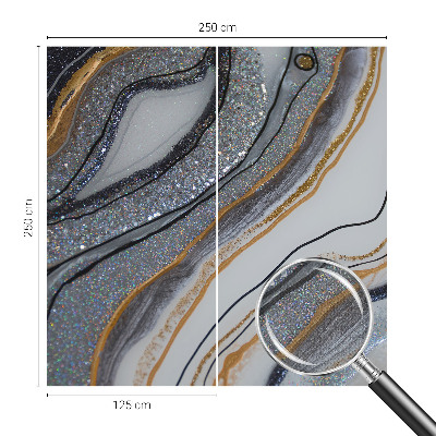 Self-adhesive photo wallpaper with a stone waves design