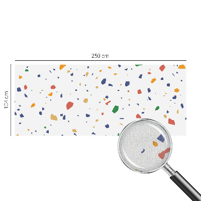 Peel and stick wall mural for living room Rainbow pieces