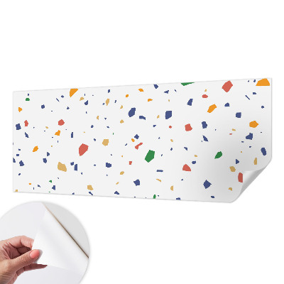 Peel and stick wall mural for living room Rainbow pieces