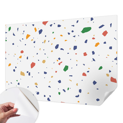 Peel and stick wall mural for living room Rainbow pieces