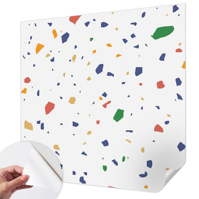 Peel and stick wall mural for living room Rainbow pieces