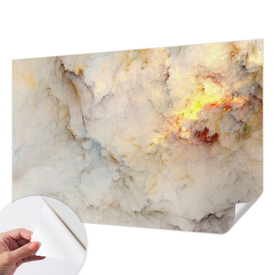 Peel and stick wall mural for bedroom featuring a colorful landscape
