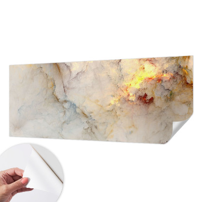 Peel and stick wall mural for bedroom featuring a colorful landscape