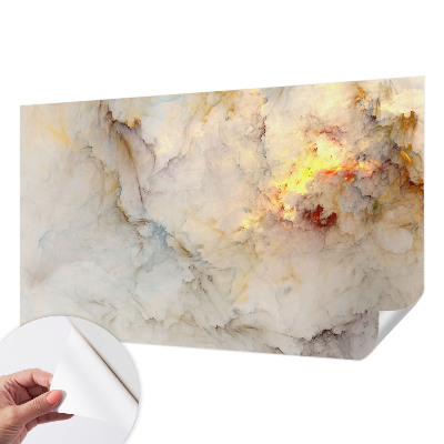 Peel and stick wall mural for bedroom featuring a colorful landscape
