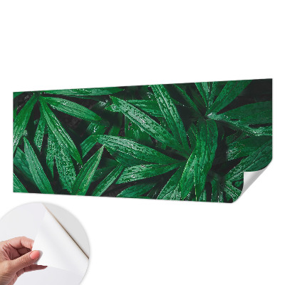 Peel and stick wall mural for kids' room with a natural greenery design