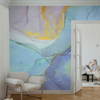 3D photo wallpaper mural Watercolor shapes