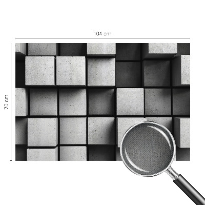 3D wall mural Geometric cubes
