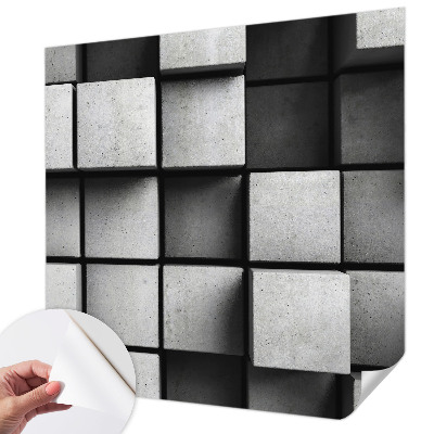 3D wall mural Geometric cubes