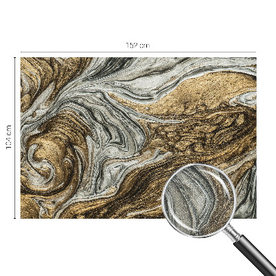 Baby room wall mural with abstract swirls