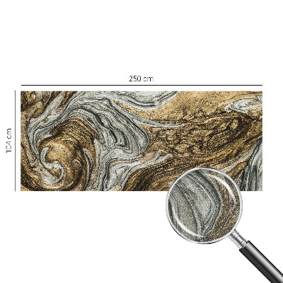 Baby room wall mural with abstract swirls