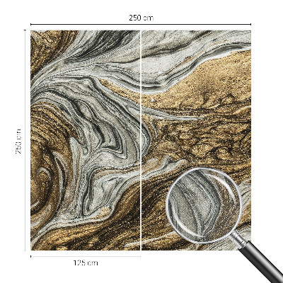 Baby room wall mural with abstract swirls
