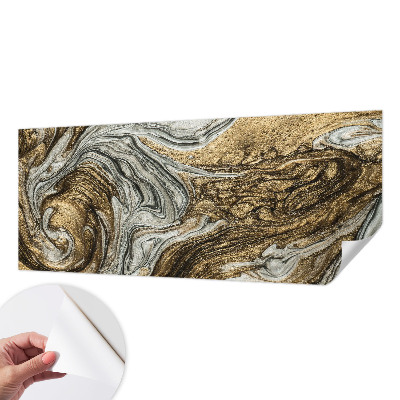 Baby room wall mural with abstract swirls