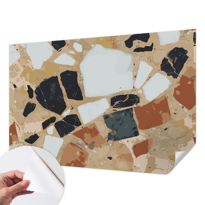 Children's wall mural Rustic stones