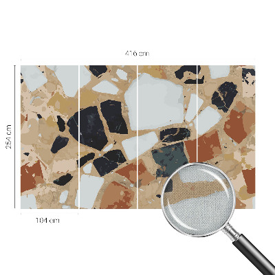 Children's wall mural Rustic stones