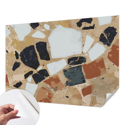 Children's wall mural Rustic stones