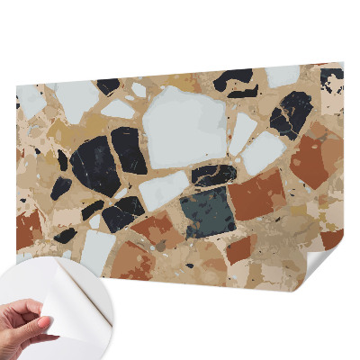 Children's wall mural Rustic stones