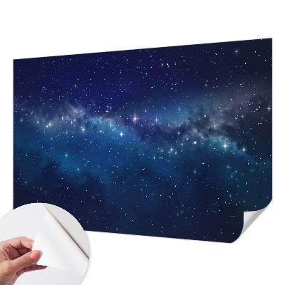Peel and stick wall mural featuring a Starry Night design