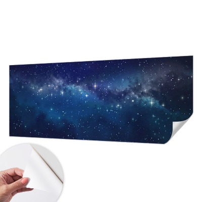 Peel and stick wall mural featuring a Starry Night design